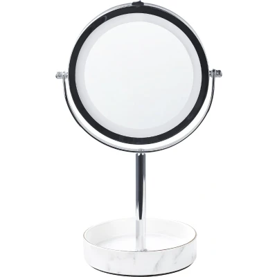 Afbeelding van Beliani SAVOIE Make up spiegel ZilverZwart IJzer
