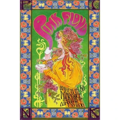 Afbeelding van Poster Pink Floyd &#039;66 61x91,5cm