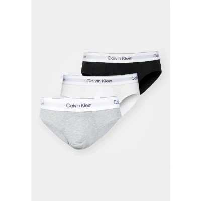 Afbeelding van Calvin Klein Underwear HIP Brief 3 PACK Slip, Heren, Maat: Small, Grey heather/white/black