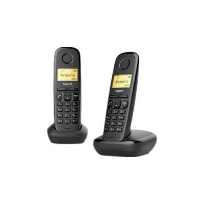 Afbeelding van Gigaset A170 Duo Analog/DECT telephone Zwart geen ondersteuning in Nederland