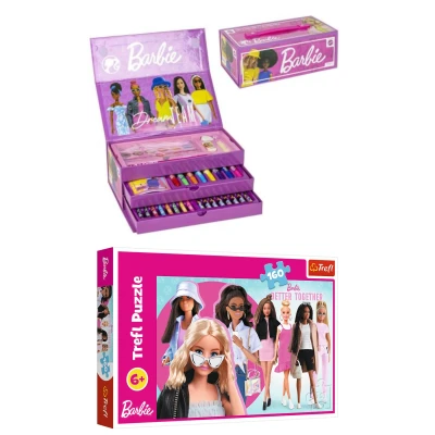 Afbeelding van Barbie Creatieve Set Kleurdoos + Puzzel 8721122782675