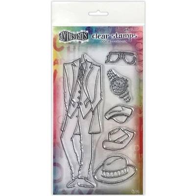 Afbeelding van Ranger Dylusions Couture Clear Stamp A Day at the Races DYB78326 Dyan Reaveley (10 21)