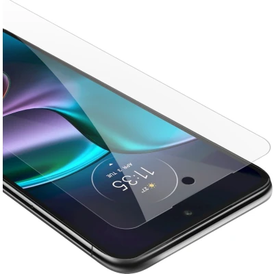 Afbeelding van Cadorabo Screenprotector geschikt voor Motorola EDGE 30 Pantser film Beschermende in KRISTALHELDER Geharde (Tempered) display beschermglas 9H hardheid met 3D Touch