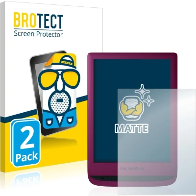 Afbeelding van BROTECT Screenprotector voor PocketBook Touch Lux 5 Folie Beschermfolie matte (2 Stuks)