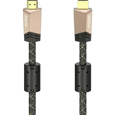 Afbeelding van Hama Premium Hdmi&amp;Trade; Kabel Met Ethernet Conn. Ferriet Metaal 0,75 M