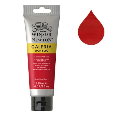 Image de Winsor &amp; Newton Galeria peinture acrylique (120 ml) 95 nuance de rouge cadmium