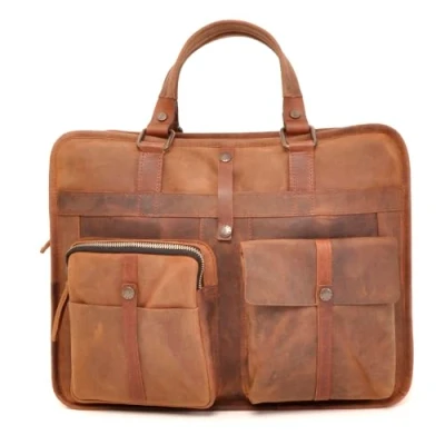 Afbeelding van Barbarossa Laptoptas 15 inch Ruvido 826 131 Coffee