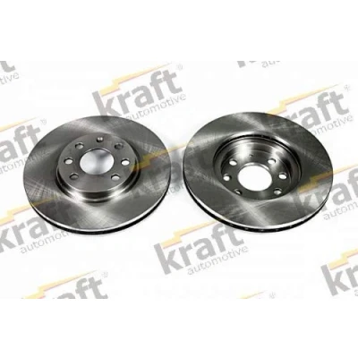 Afbeelding van KRAFT Remschijf OPEL: Meriva A, Corsa C Hatchback 260,0, 260mm 23,8mm 4 gat Geventileerd 6041670 569000,9196050 Remschijven
