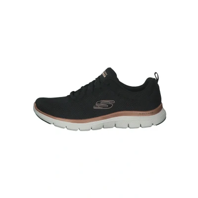 Afbeelding van Skechers Sport FLEX Appeal 4.0 Sneakers laag, Dames, Maat: 37, Black mesh / rose gold trim Textiel