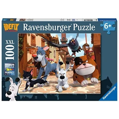 Afbeelding van Ravensburger kinderpuzzel 13336 Idefix en het onbuigzaamheden 100 stukjes XXL puzzel voor kinderen vanaf 6 jaar