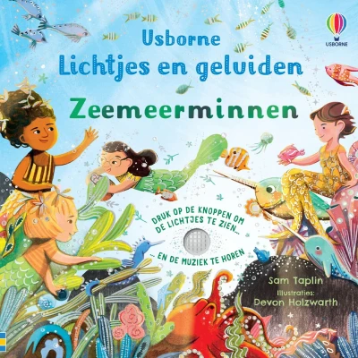 Afbeelding van Uitgeverij usborne lichtjes en geluidenboek zeemeerminnen