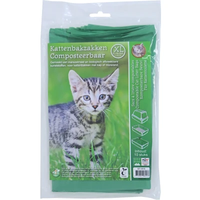 Afbeelding van Boon Kattenbakzak Compost Pak XL 10 stuks