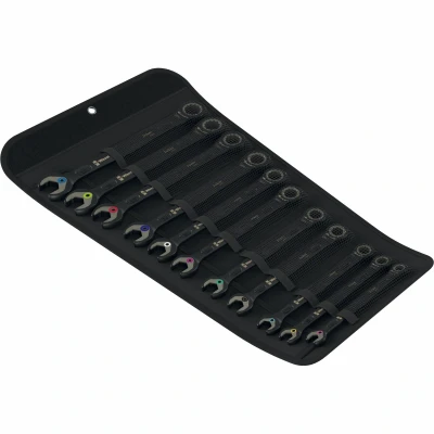 Afbeelding van Wera Joker 11 delig Black Edition steek ringratelsleutels 8 19 mm 05020017001