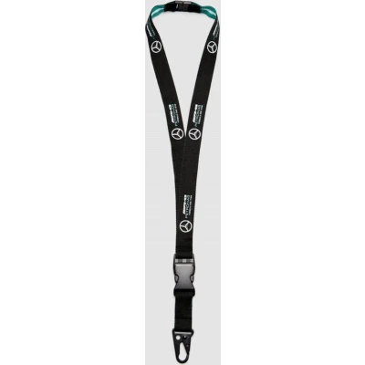 Afbeelding van Mercedes AMG Petronas Formula One Team Officiële collectie van Formule 1 derivaten Logo sleutelband Zwart Unisex Eenheidsmaat, zwart, één maat, zwart.
