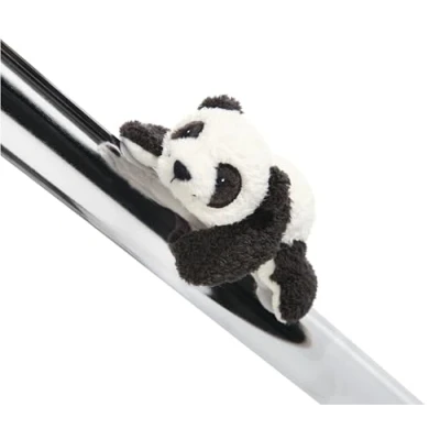 Afbeelding van NICI MagNICI Panda Yaa Boo 12 cm wit pluche dier met magneet magnetisch voor koelkast, krijtbord, metalen element en nog veel meer, geweldig cadeau idee