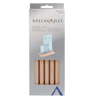 Afbeelding van Milward Houder voor liniaal/modellen, beukenhout, 25 x 10 cm