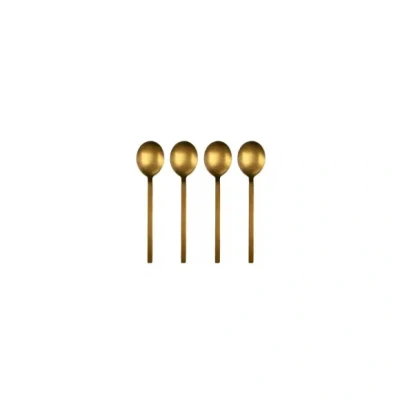 Afbeelding van Leeff Lepeltjes &#039;Charlot&#039; (Set van 4, Roze Goud)