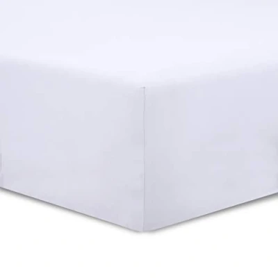 Afbeelding van VISION Hoeslaken, 90 x 190 cm. Kleur: Wit 100% katoen: 57 draden, 4 elastische hoeken