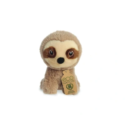 Afbeelding van Eco Nation Pluchen Knuffel Mini Luiaard 13 cm