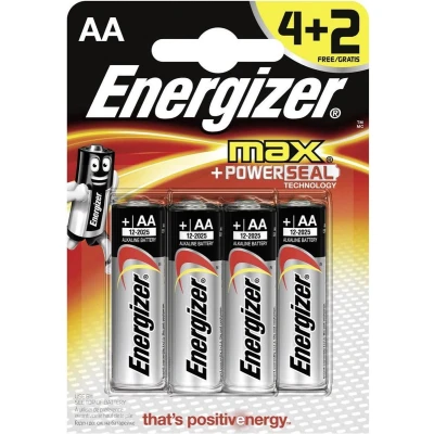 Afbeelding van Energizer Max AA Alkaline 4+2 Single use battery