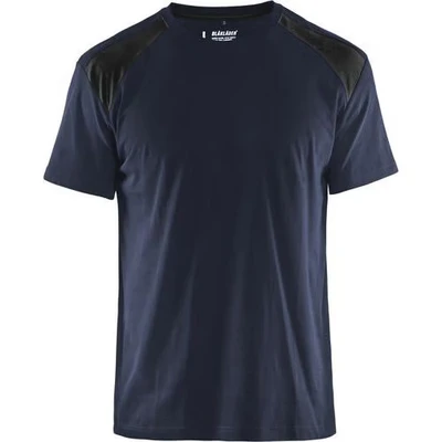 Image de T shirt marine foncé/noir
