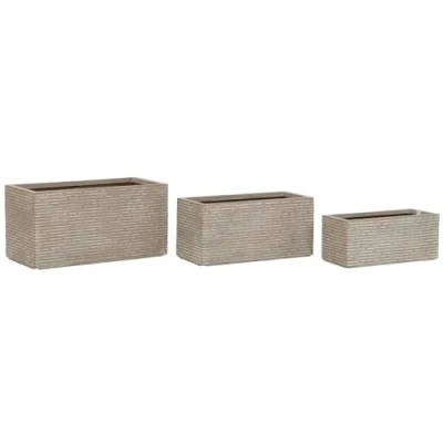Afbeelding van Plantenbak Home ESPRIT Beige Magnesium Decapé 74,5 x 37,5 cm