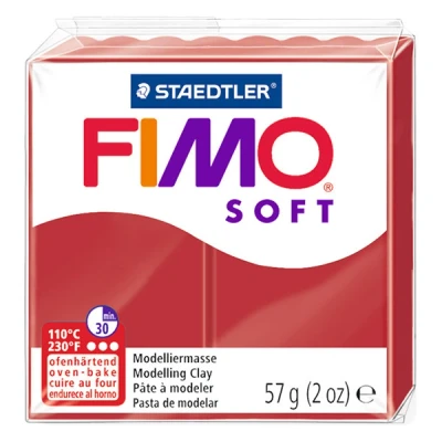 Image de Pâte Fimo 57 g Soft Rouge Noël