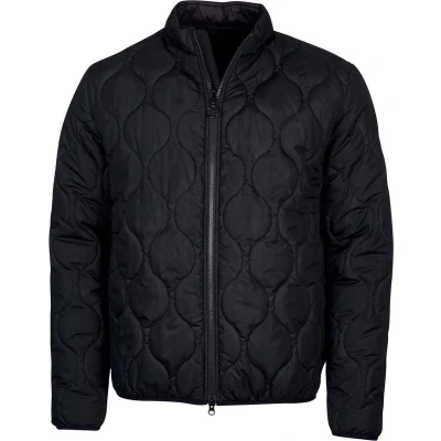 Afbeelding van Barbour International Accelerator Race Quilt Jack Zwart maat XL Heren Tussenjas met Modern fit Pasvorm Polyester