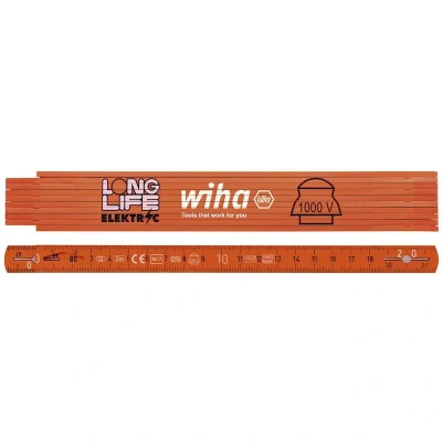 Afbeelding van Wiha Elektriker Gliedermaßstab Longlife® 42068 Duimstok 2 m Kunststof