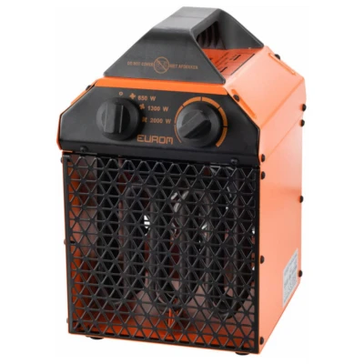 Afbeelding van Eurom Ventilatorkachel EK Delta 2000W Elektrisch 3 Standen Thermostaat 4,2 kg IP24 Voorzien van Koude Lucht Ventilator Bereik: 75 m²