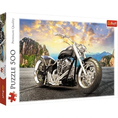 Afbeelding van Trefl 500 Zwarte motorfiets