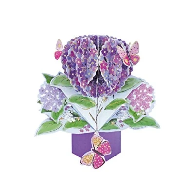 Afbeelding van Second Nature 3D pop up Wenskaart 173 flower en butterfly