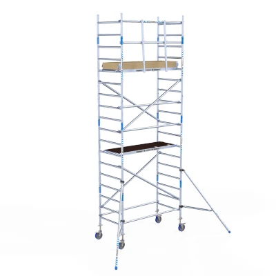 Afbeelding van Rolsteiger Alumexx Basic Schoren L190xB90cm 6.20m werkhoogte Carbon Deck platformen