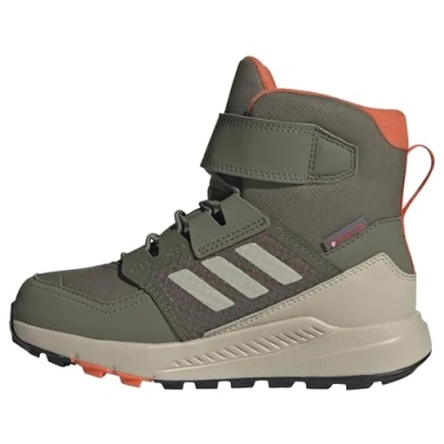 Afbeelding van Adidas Terrex Trailmaker CRDY Outdoorschoenen voor kinderen, Maat: 28.5, Olive strata beige semi impact orange Leer