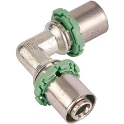 Afbeelding van Comap MultiSkin messing perskoppeling knie 16 (water)