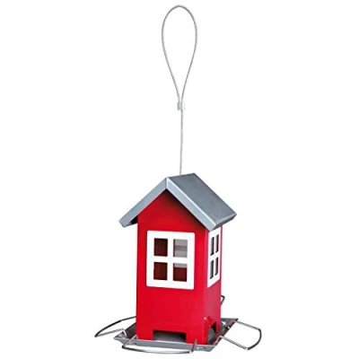 Afbeelding van Trixie Voederhuis Rood/Zilver 20 cm