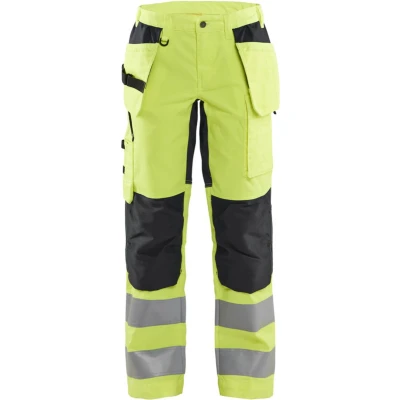 Afbeelding van Blaklader Dames werkbroek High Vis met stretch 7163 1811 Geel/Zwart C42