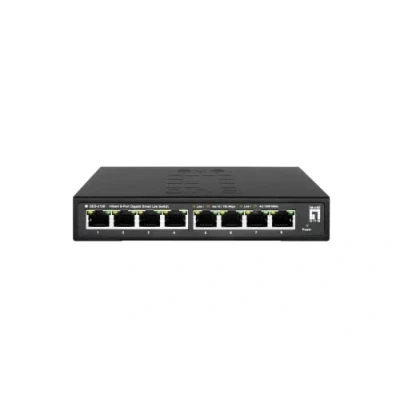 Afbeelding van LevelOne GES 2108 netwerk switch Managed L2 Gigabit Ethernet (10/100/1000) Zwart