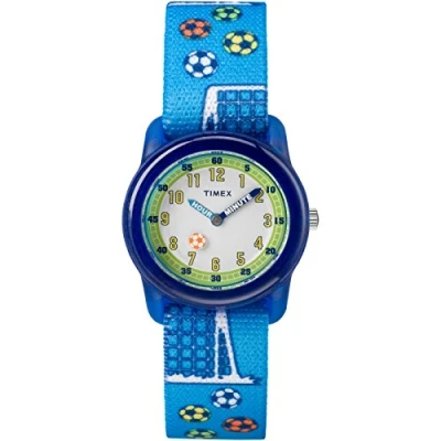 Afbeelding van Timex Analoog polshorloge van metaal voor jongens, blauw/voetstuk, tijdmachines