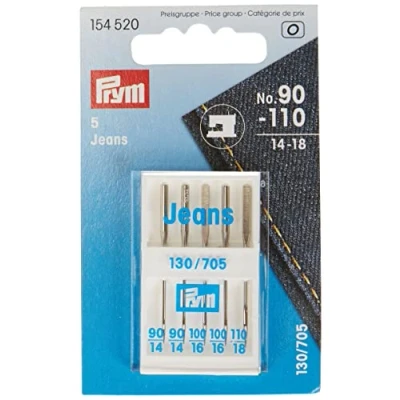 Afbeelding van PRYM 5 MACHINENAALDEN JEANS 90 110