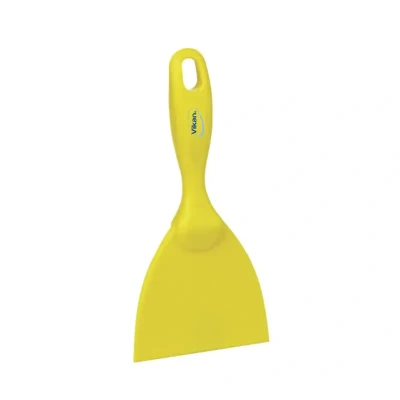 Afbeelding van Vikan Handschrapers en Krabbertjes Rechte Brede Handschraper Polypropyleen 102x18x210mm Geel