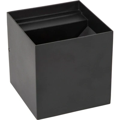 Afbeelding van Lucide BOXX Wandlamp Binnen/Buiten LED Dimb. 2x3W 2700K IP54 Zwart