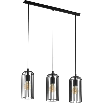 Afbeelding van EGLO Roccamena 1 Hanglamp E27 73 cm Zwart