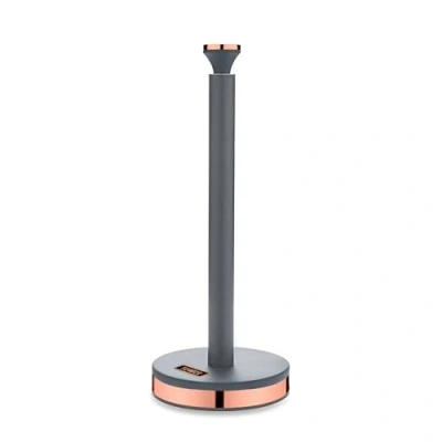 Afbeelding van Tower Cavaletto T826133GRY keukenrolhouder met zachte binnenvoering, grijs en roségoud