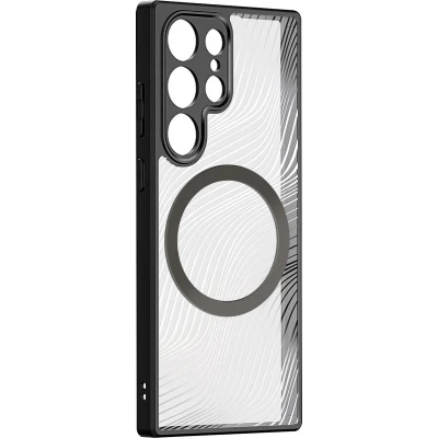Afbeelding van Dux Ducis Telefoon hoesje geschikt voor de Samsung Galaxy S24 Ultra Back Cover Aimo Mag Series Zwart