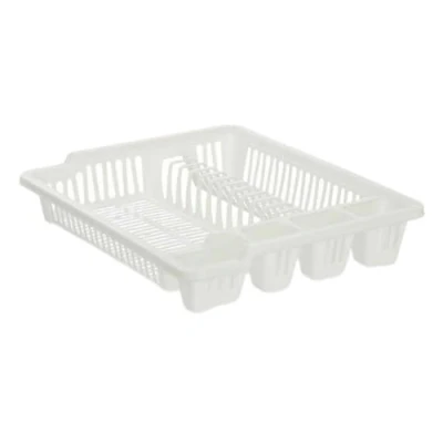 Afbeelding van Afdruiprek voor Keukengootsteen 46 x 8 37,5 cm Wit Plastic (12 Stuks)