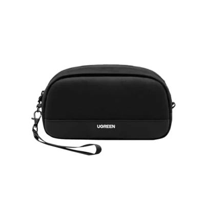 Afbeelding van UGREEN Elektronische reisaccessoiretas, deurkabelorganizer compatibel met iPad Mini 5 4, smartphone, powerbank, kabel, harde schijf enz. Standaard, zwart., Kabelopstelling tassen