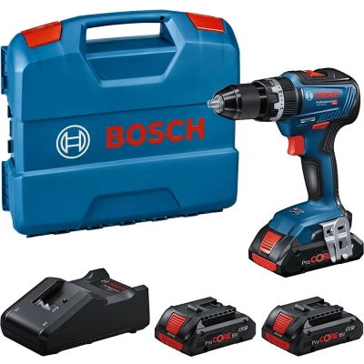 Afbeelding van Bosch Professional GSB 18V 55 Accu klop /schroefboormachine ProCore 4.0Ah (3x) in L Case 0615A5002V
