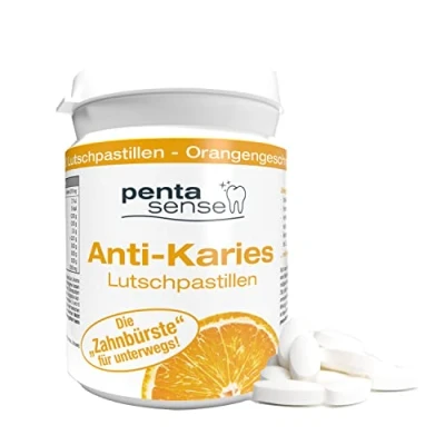 Afbeelding van PentaSense® Xylitol Anti Cariës Tabletten met aardbeiensmaak tegen tandplak en zuur helpen tandglazuur te behouden, 30 stuks