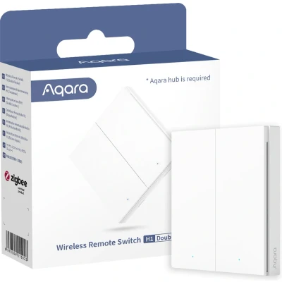 Afbeelding van Aqara Draadloze wandschakelaar WRS R02 Wit Apple HomeKit